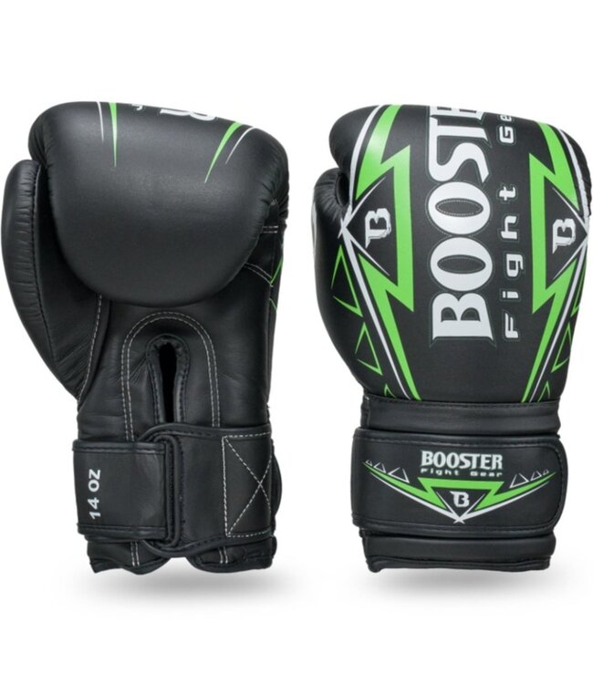 Booster Muay Thai Boxhandschuhe BG WAR Schwarz Grün