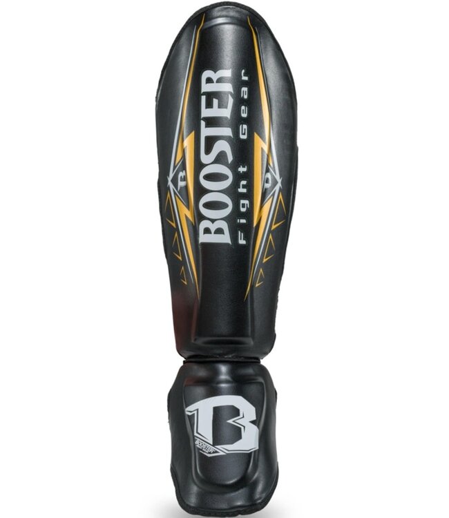 Booster Kickboxing Shinguards BK/GR War Black Gold