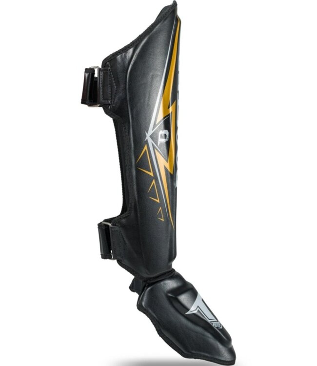 Booster Kickboxing Shinguards BK/GR War Black Gold