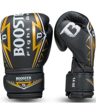 Booster Fightgear Booster Muay Thai Boxhandschuhe BG WAR Schwarz Gold