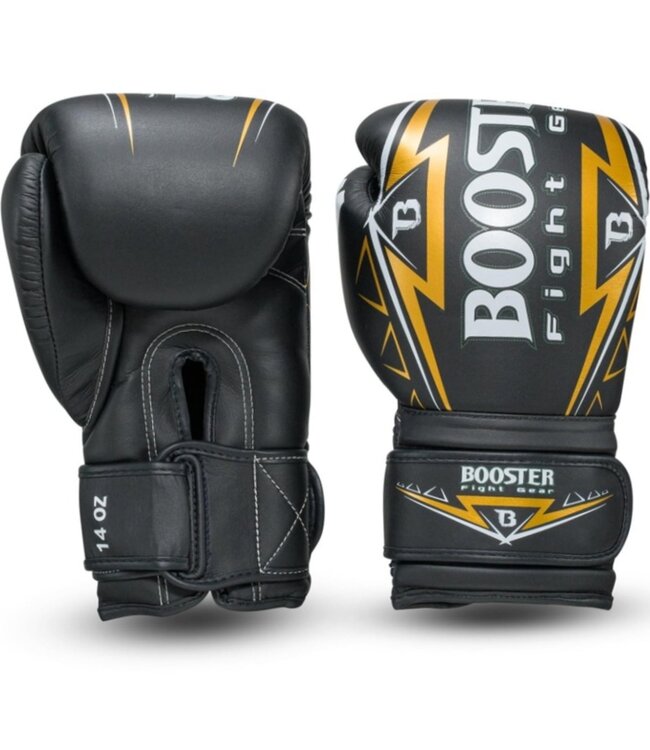 Booster Muay Thai Boxhandschuhe BG WAR Schwarz Gold