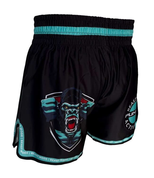 PunchR™  PunchR™ Beast Mode Muay Thai Fight Short Black Green