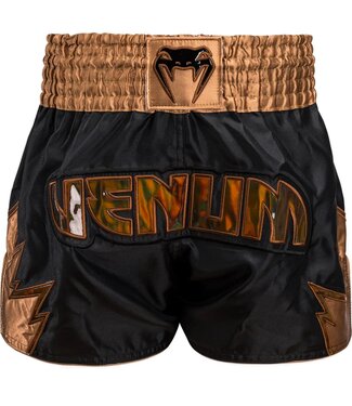Venum Venum Inferno Muay Thai Kickboxing Shorts Black Bronze