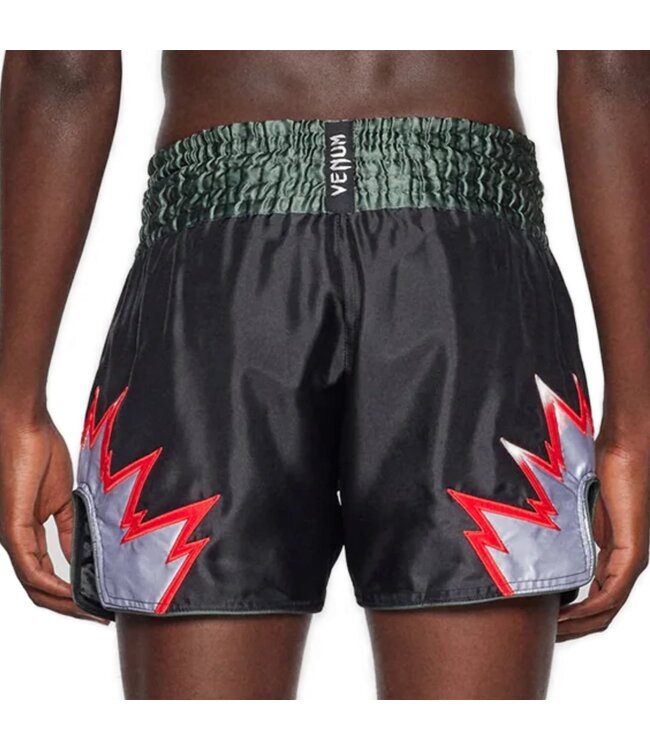 Venum Inferno Muay Thai Kickboxing Shorts Diep Zwart Khaki