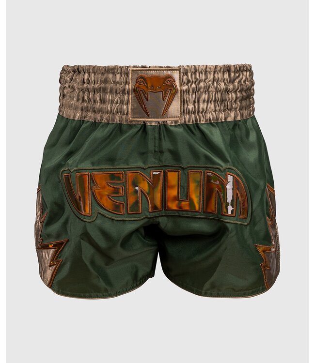 Venum Inferno Muay Thai Kickboxing Shorts Khaki Bronze
