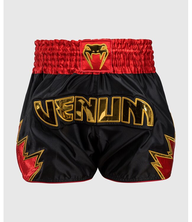 Venum Inferno Muay Thai Shorts Schwarz Gold Rot
