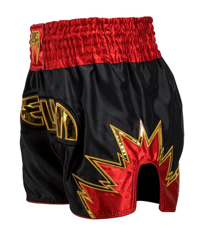 Venum Inferno Muay Thai Shorts Schwarz Gold Rot