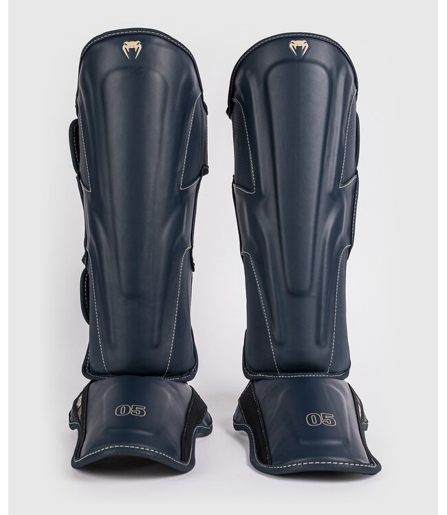 Venum Impact Evo Kickboxing Shinguards Icy Blue