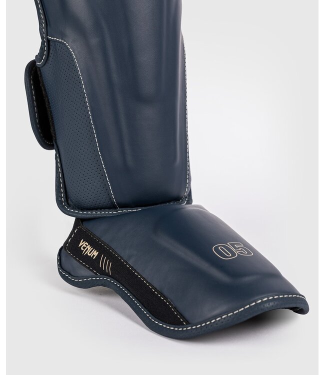 Venum Impact Evo Kickboxing Shinguards Icy Blue