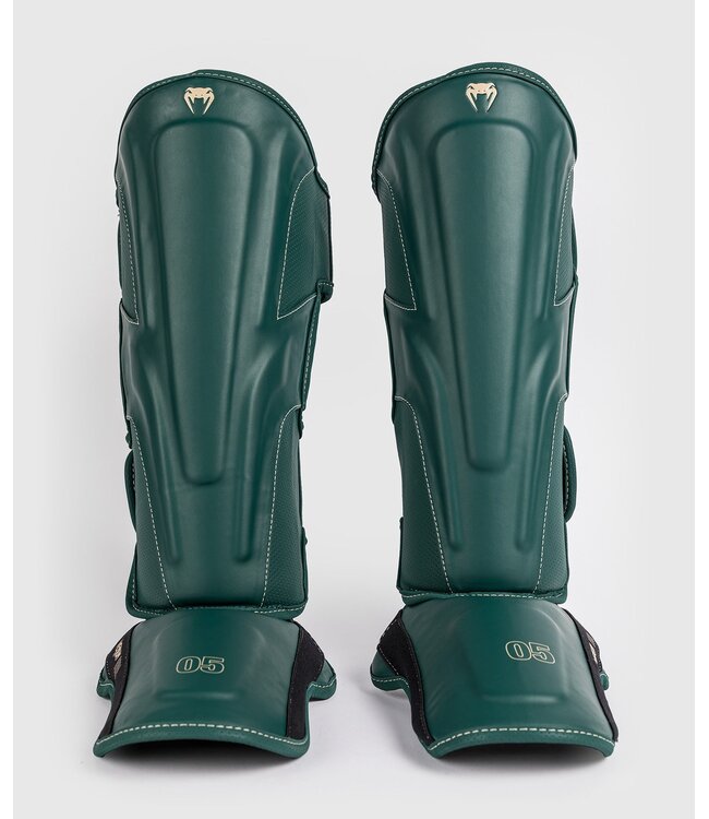 Venum Impact Evo Kickboxing Shinguards Emerald Green