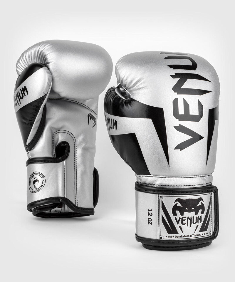Venum Venum Elite Boxhandschuhe Mikrofaser Silber Schwarz