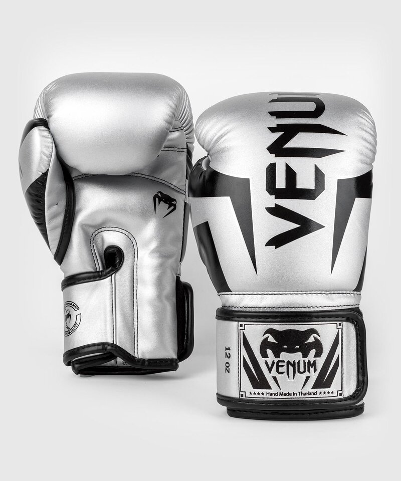 Venum Venum Elite Boxhandschuhe Mikrofaser Silber Schwarz