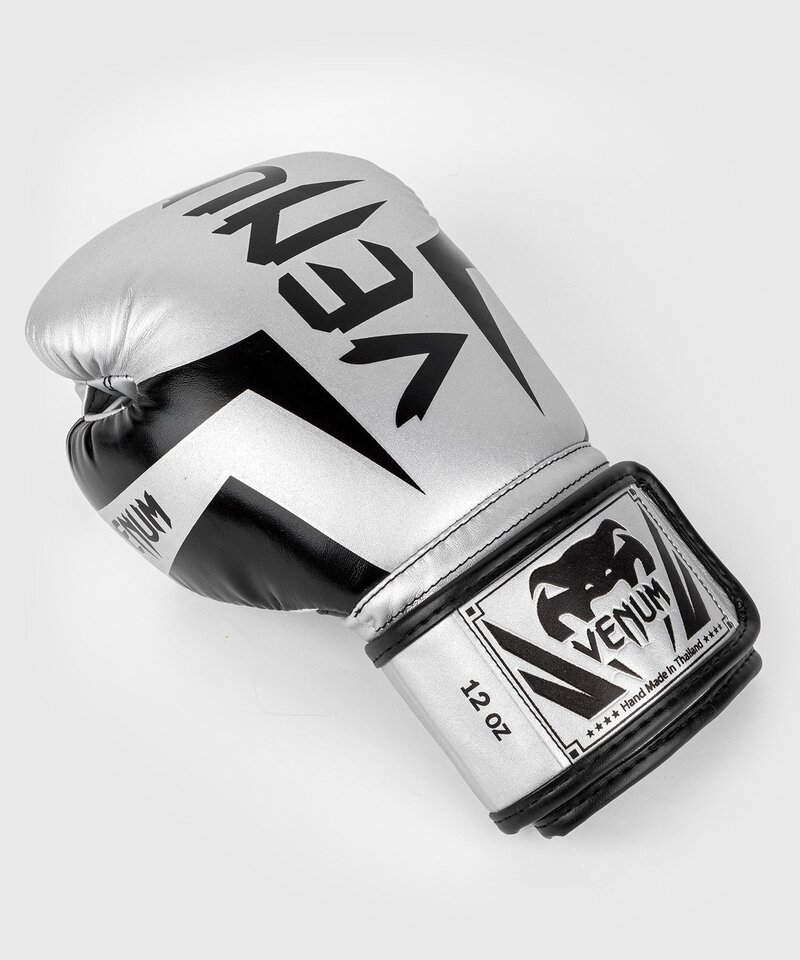 Venum Venum Elite Boxhandschuhe Mikrofaser Silber Schwarz