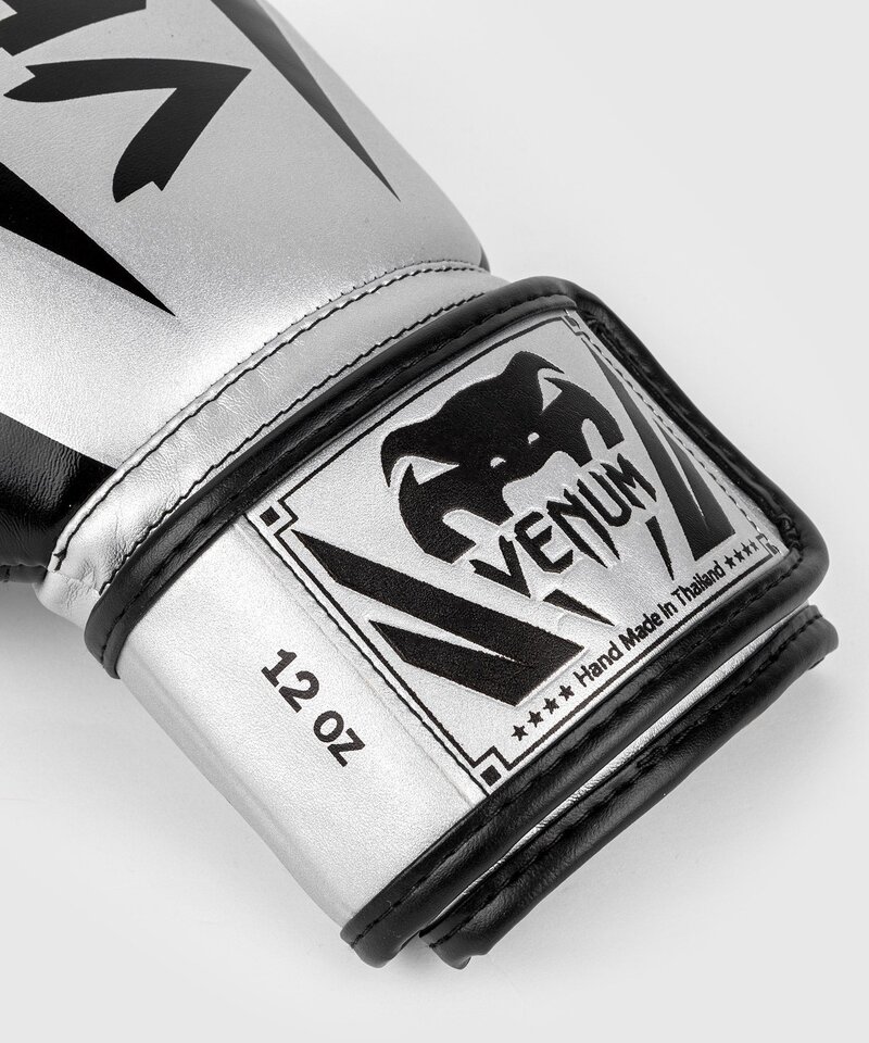Venum Venum Elite Boxhandschuhe Mikrofaser Silber Schwarz