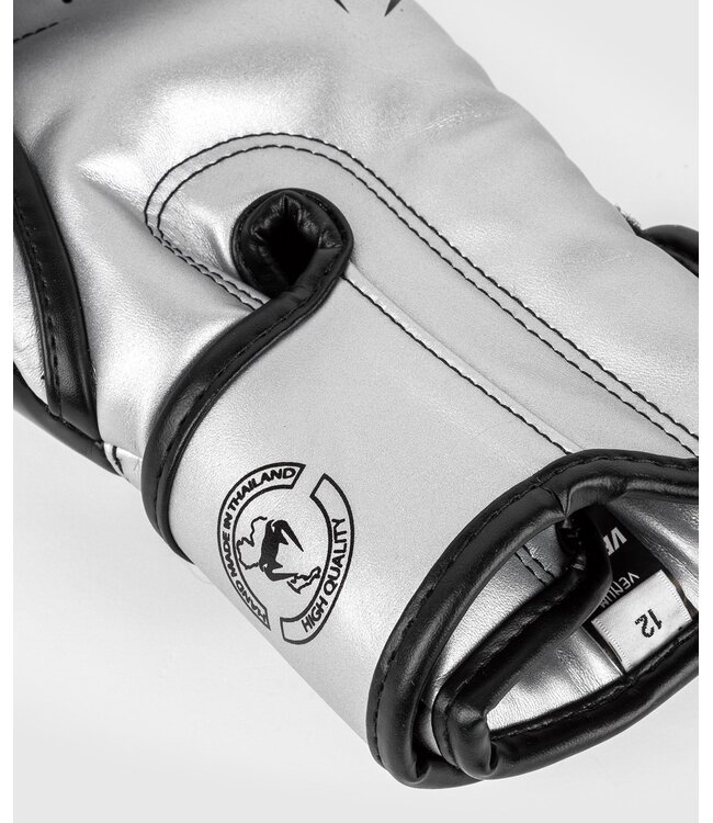 Venum Venum Elite Bokshandschoenen Microfiber Zilver Zwart