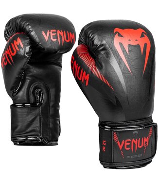 Venum Venum Impact Muay Thai Boxing Gloves Black Red