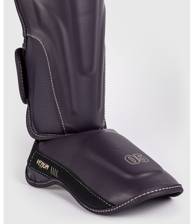 Venum Impact Evo Kickboxing Shinguards Deep Purple