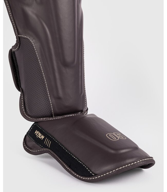 Venum Impact Evo Kickboxing Shinguards Chocolate