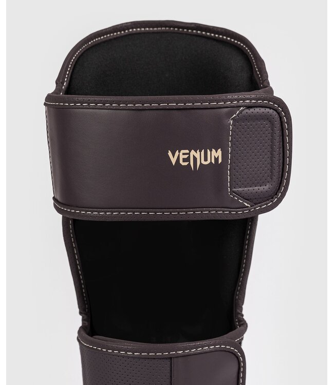 Venum Impact Evo Kickboxing Shinguards Chocolate