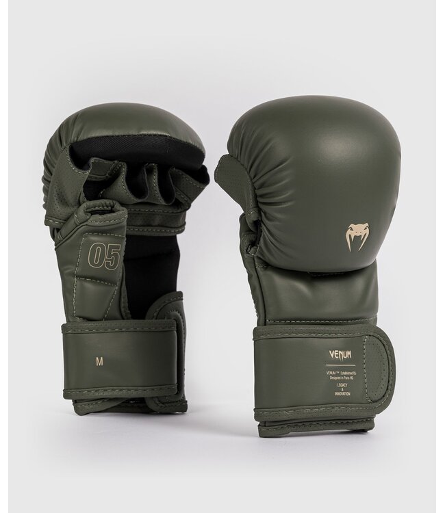 Venum Impact Evo Sparring MMA Gloves Military Green