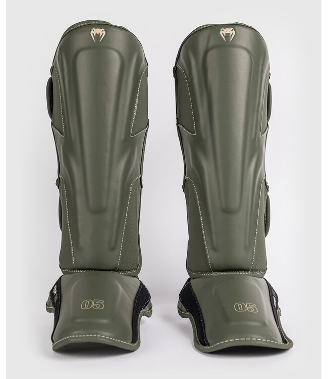 Venum Impact Evo Kickboxing Shinguards Military Green