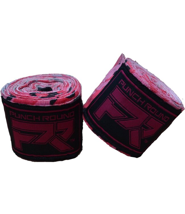 PunchR™ Boksbandages Hand Wraps TreX Camo 260 cm Roze