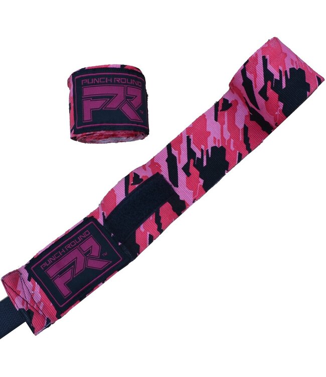 PunchR™ Box Handbandagen TreX Camo 260 cm Pink