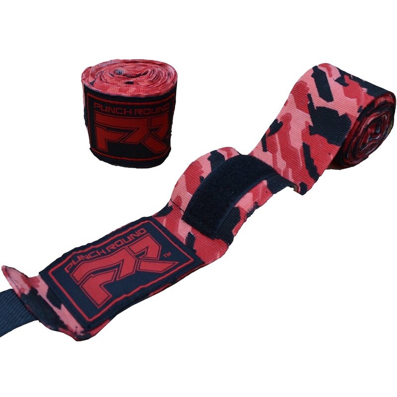 PunchR™  PunchR™ Boxing Hand Wraps TreX Camo 400 cm Red