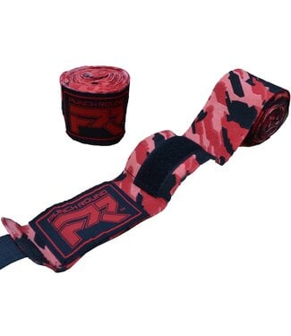 PunchR™  PunchR™ Boksbandages Hand Wraps TreX Camo 460 cm Rood