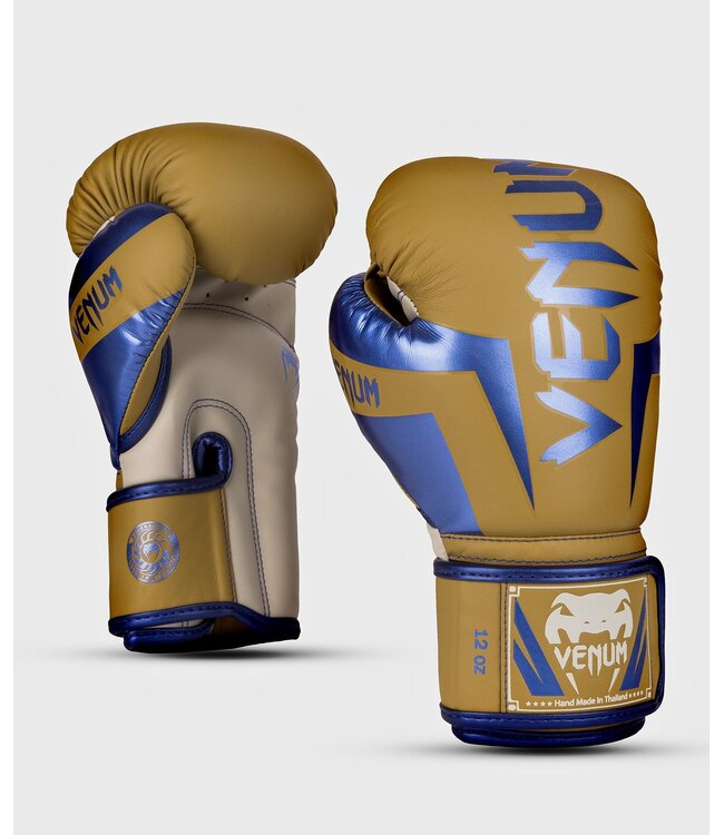 Venum Elite Boxing Gloves Special Edition Camel Blue