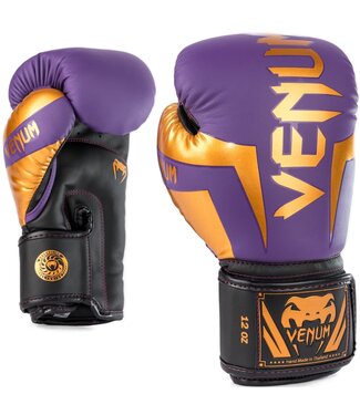 Venum Venum Elite Boxing Gloves Special Edition Dark Purple Gold