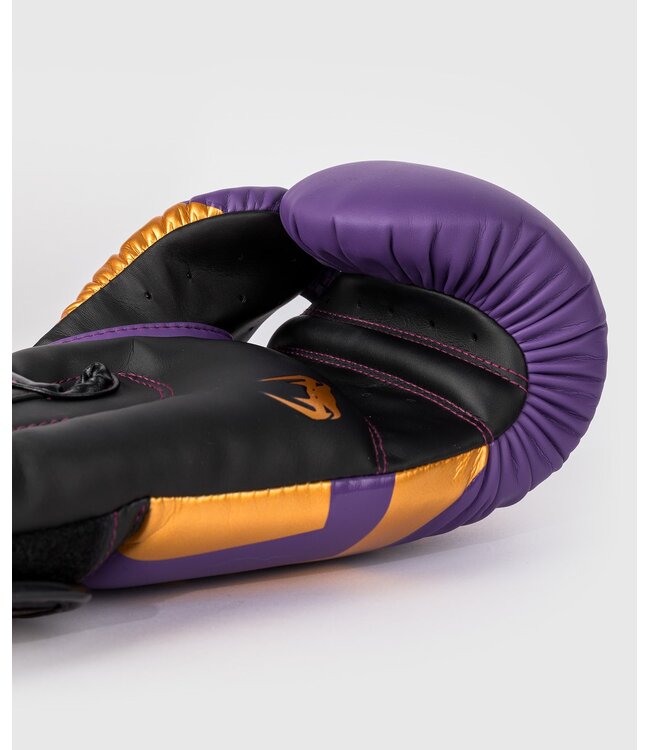 Venum Elite Bokshandschoenen Special Edition Donkerpaars Goud