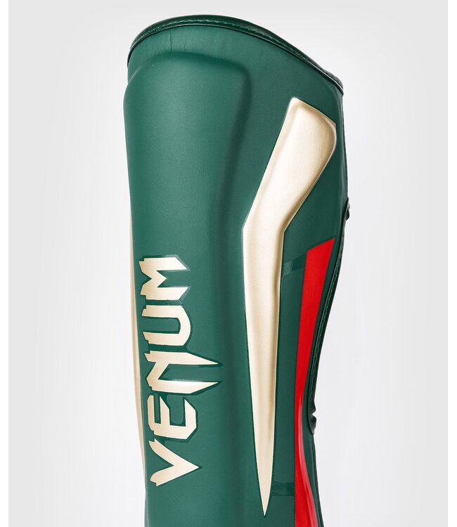 Venum Elite Scheenbeschermers Special Edition Green Gold