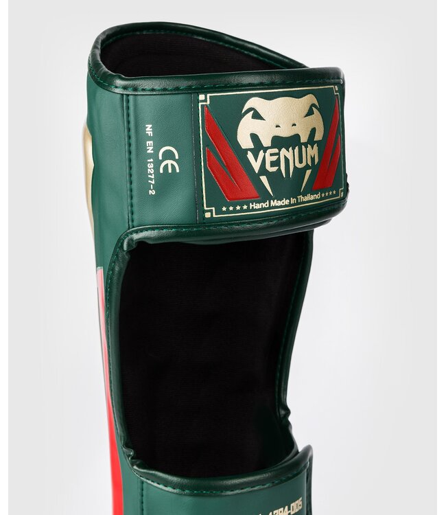 Venum Elite Scheenbeschermers Special Edition Green Gold