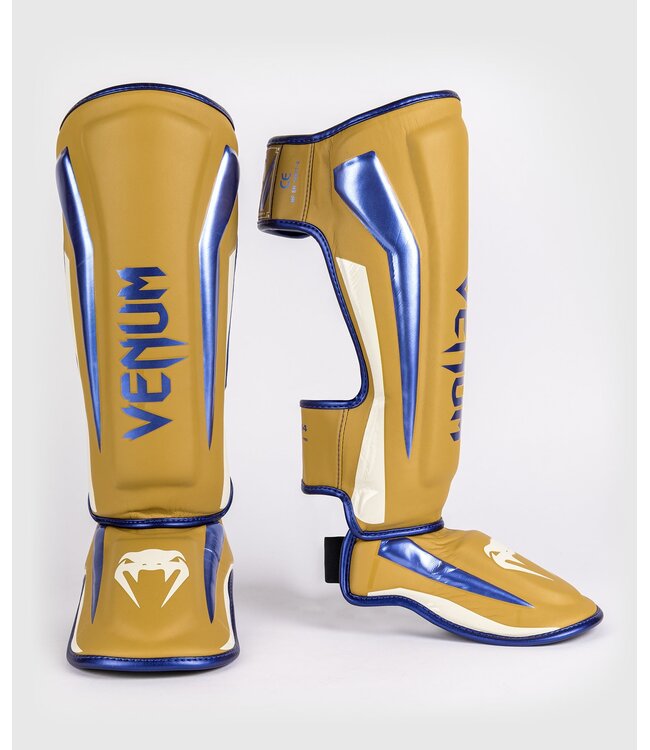 Venum Elite Shinguards Special Edition Camel Blue