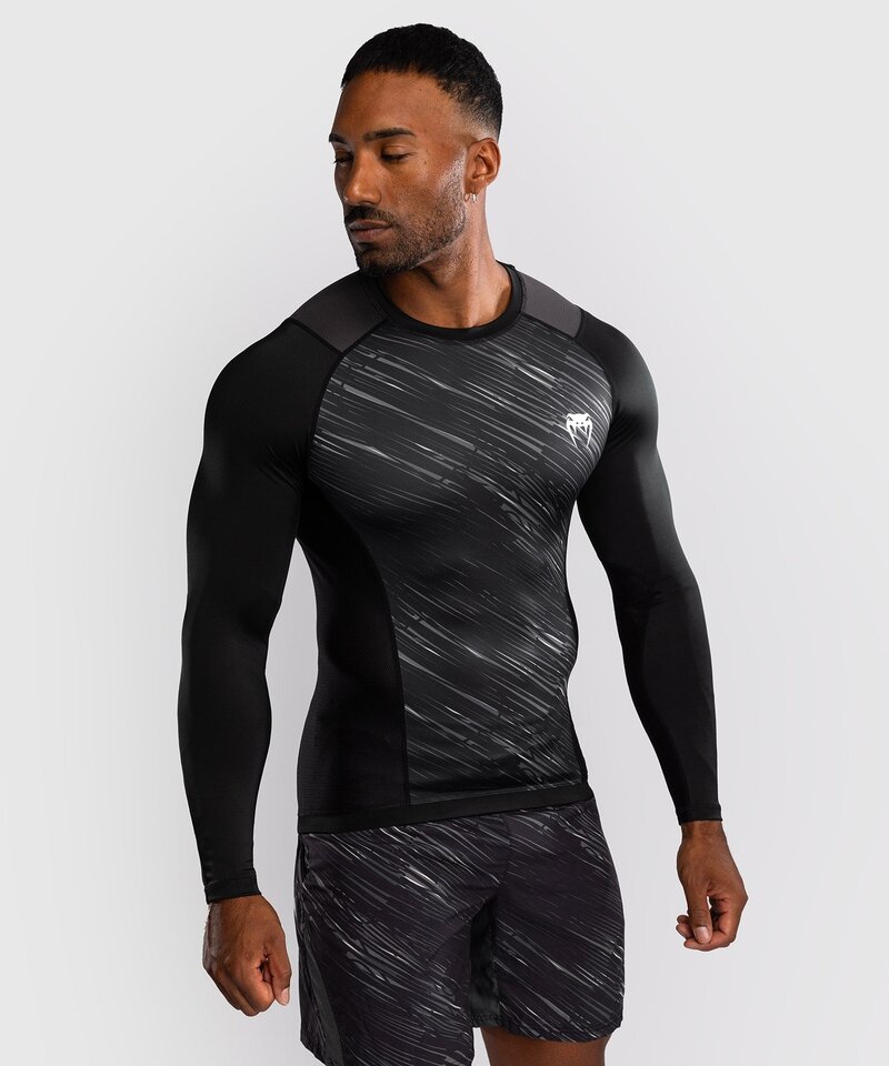 Venum Venum Tectonic Rapid Rashguard L/S Zwart Wit