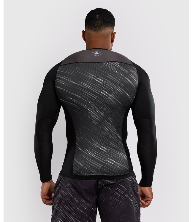 Venum Tectonic Rapid Rashguard L/S Schwarz Weiß