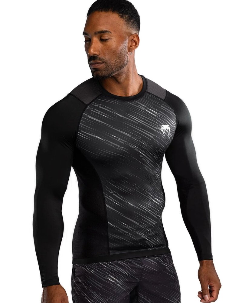 Venum Venum Tectonic Rapid Rashguard L/S Zwart Wit