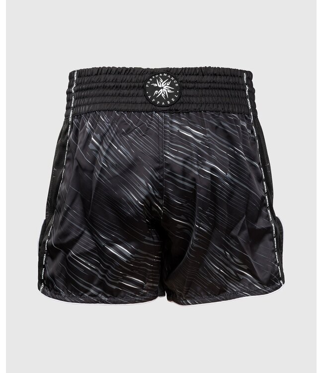 Venum Tectonic Rapid Muay Thai Shorts Schwarz Grau Weiß