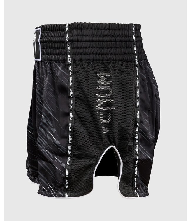 Venum Tectonic Rapid Muay Thai Shorts Black Grey White