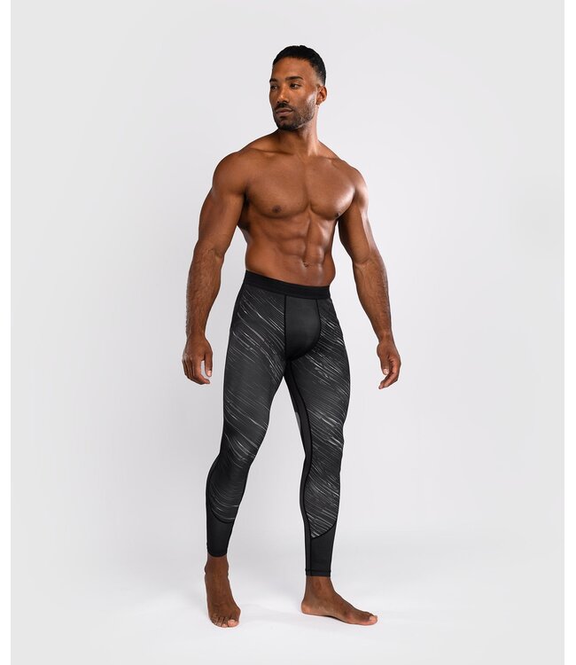 Venum Tectonic Rapid Sports Legging Tights Spats Schwarz Grau Weiß
