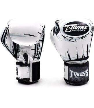 Twins Special Twins Special BGVL4 Boxing Gloves Comic – White/Black