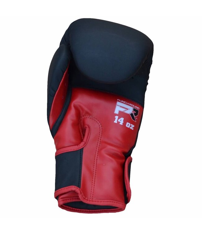 Fightwear Shop FWS Boxhandschuhe Matt MF Leder Kinder Schwarz Rot