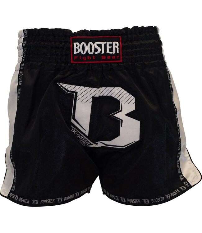 Booster Muay Thai Short TBT Pro Zwart Wit Kickboks Broekje