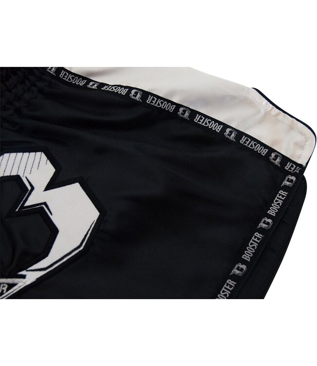 Booster Muay Thai Short TBT Pro Schwarz Weiß Kickbox-Shorts