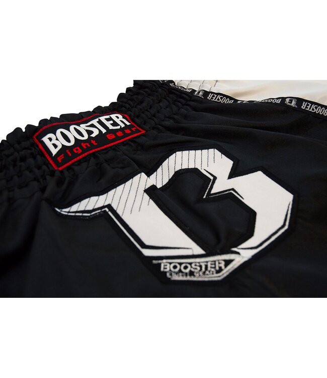 Booster Muay Thai Short TBT Pro Black White Kickboxing Shorts