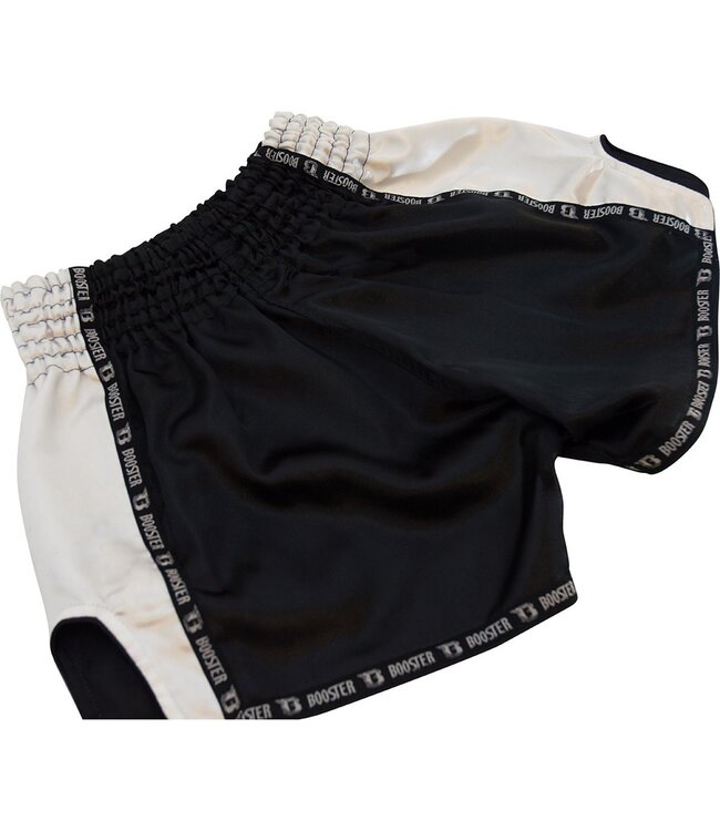 Booster Muay Thai Short TBT Pro Black White Kickboxing Shorts