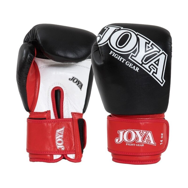 Joya Joya (Kick)Boxhandschuhe Thai Leder Schwarz Rot Weiß