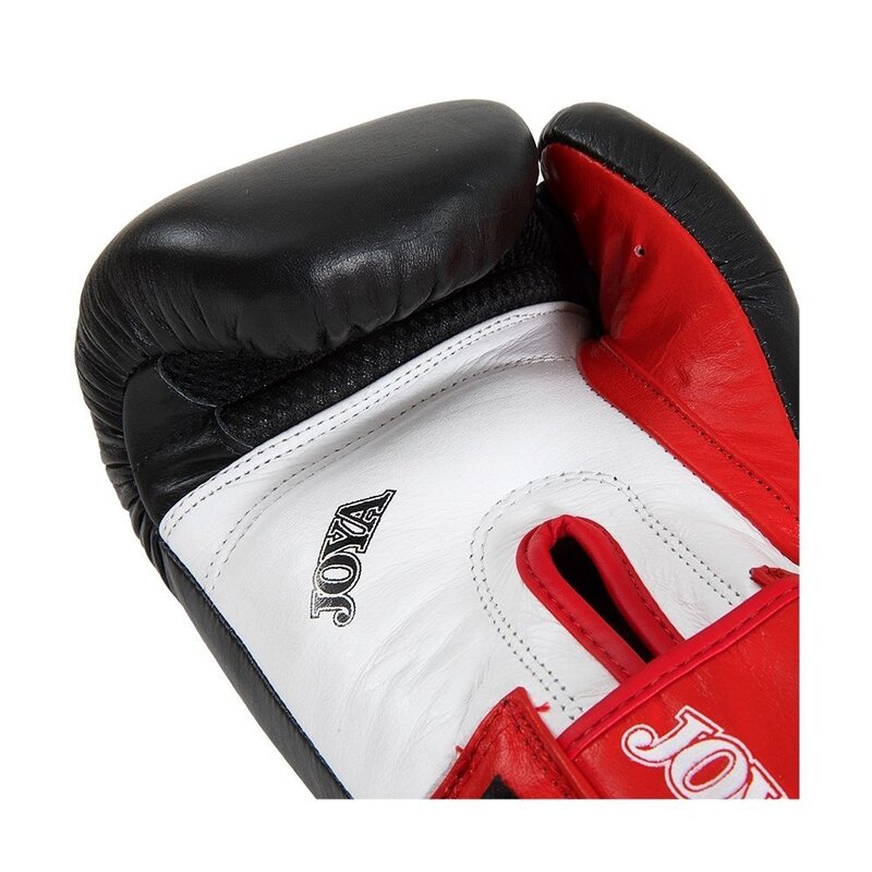Joya Joya (Kick)Boxhandschuhe Thai Leder Schwarz Rot Weiß