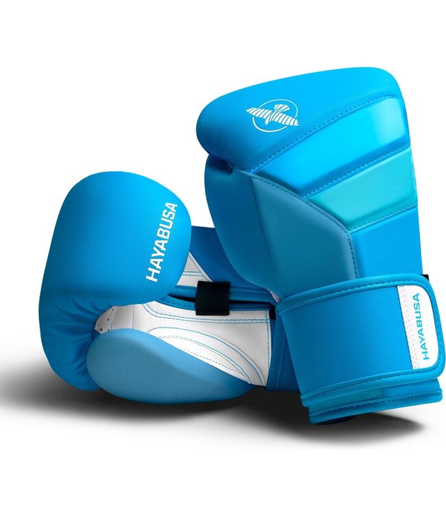 Hayabusa T3 Neon Boxing Gloves Neon Blue